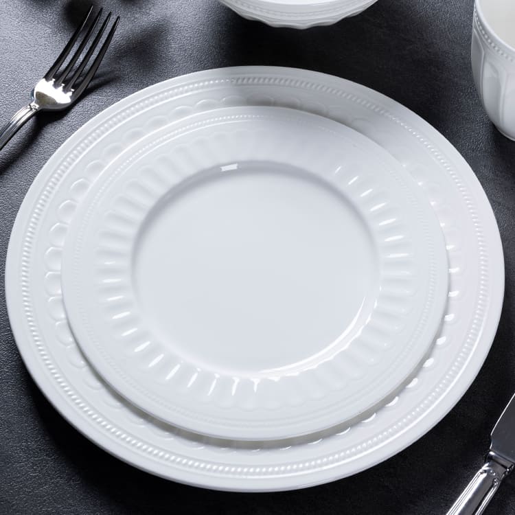 blanco romano 4 Vajilla pieza (3)