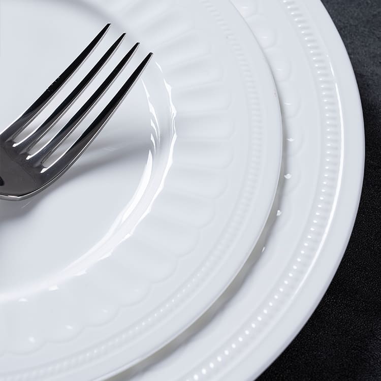 blanco romano 4 Vajilla pieza (4)