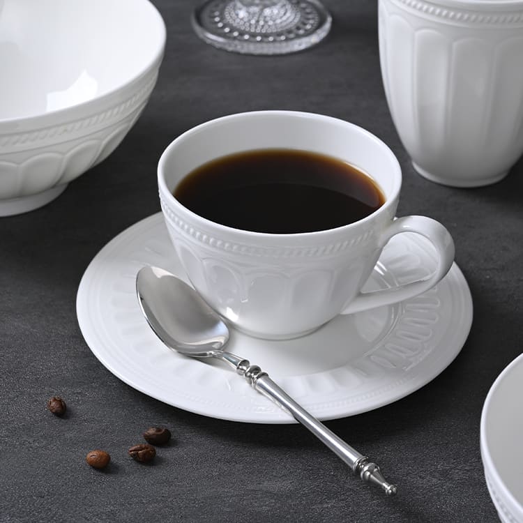 Roman White Coffee Cup (2)