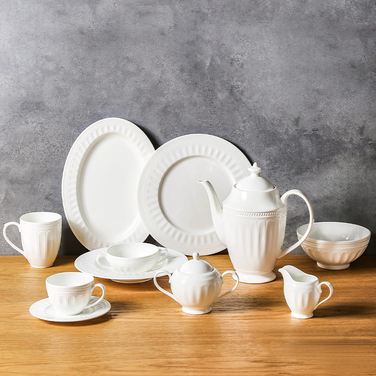 Roman White Dinner Set (2)