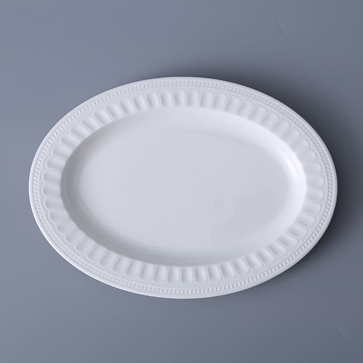 Roman White Oval Plate (1)