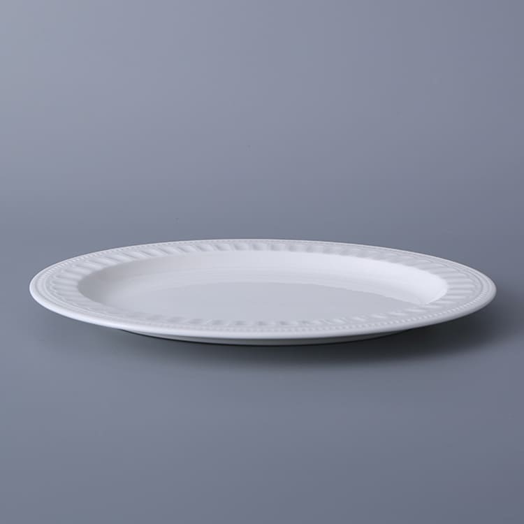 Roman White Oval Plate (3)