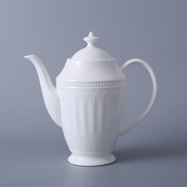 Roman White Teapot (1)