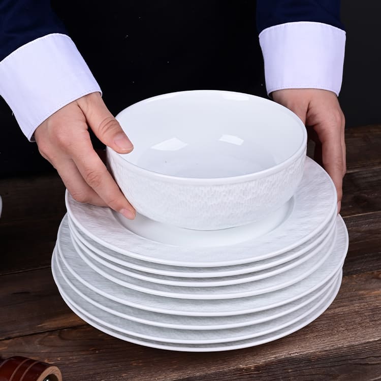 Royal White Porcelain Bowl 4.75 8.25″ (4)