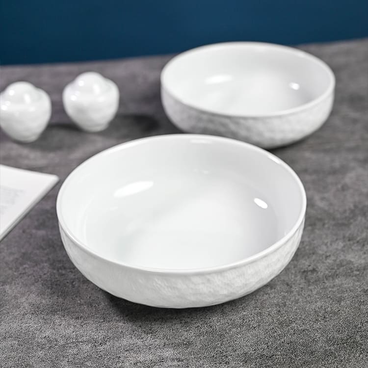 Royal White Porcelain Bowl 4.75 8.25″ (5)