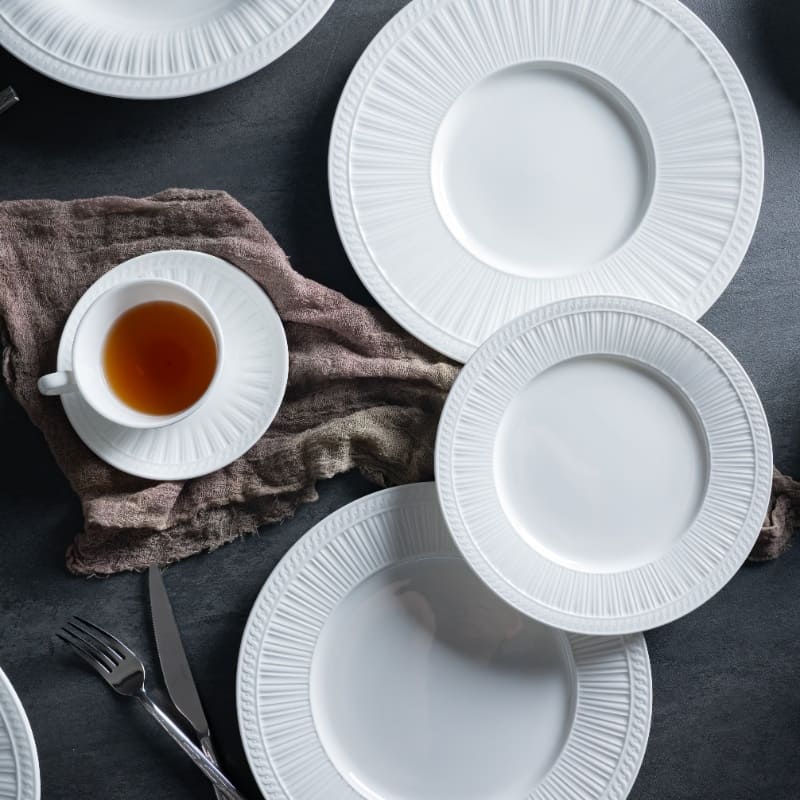 Babylon White Bone China Geschirr (2)