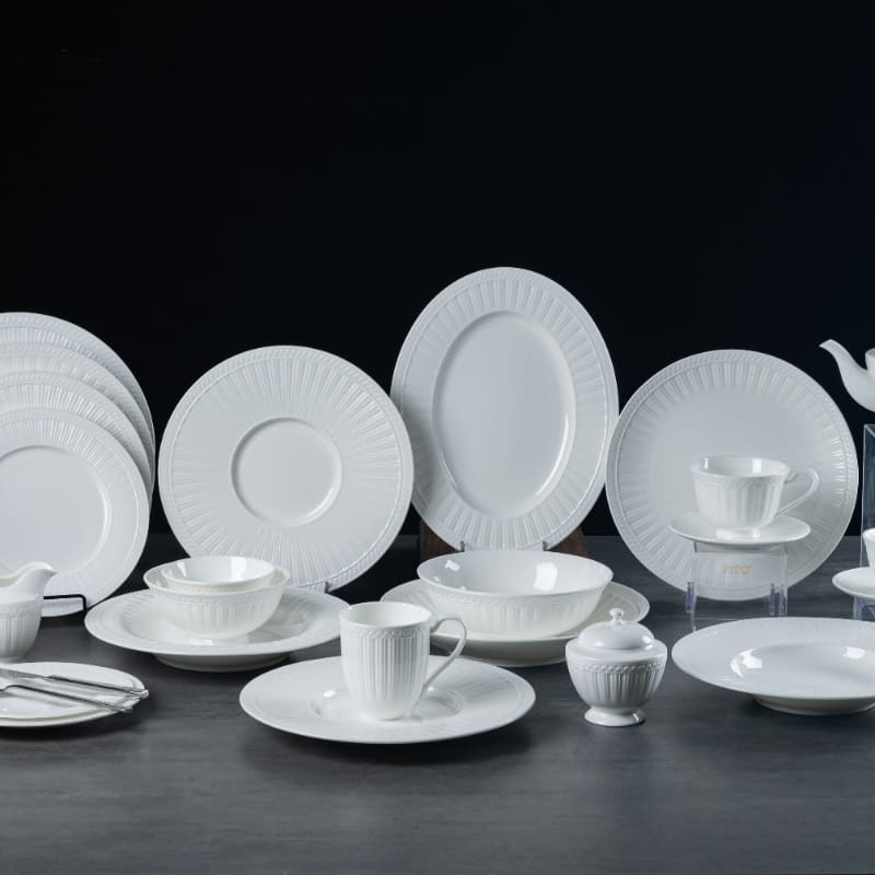 Babylon White Bone China Geschirr (3)