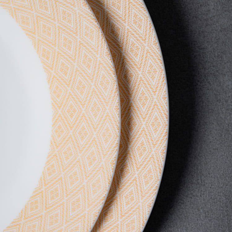 Beige Shallow Platter Bone China (3)