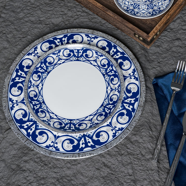 Blue and White Chinese Porcelain Dinnerware (5)