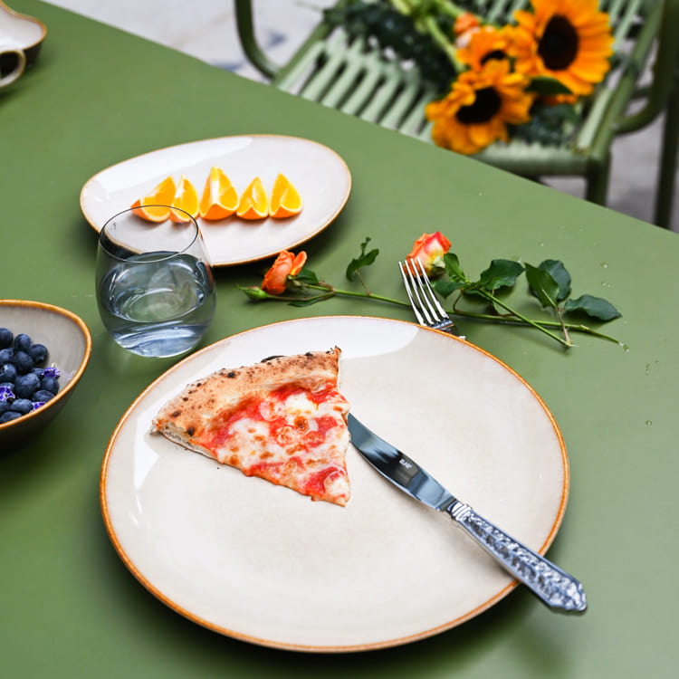 Caramel Brown Dinner Plate 9 Polegada (1)