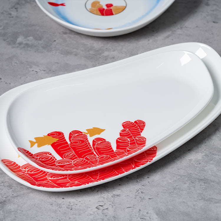 Coral Reef Plates & Dinnerware Fine Porcelain (4)