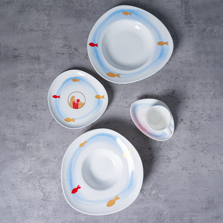 Coral Reef Plates & Dinnerware Fine Porcelain (6)