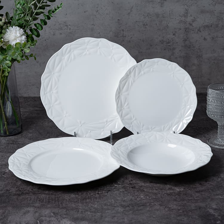 Elegance White Bone China Dinnerware (1)