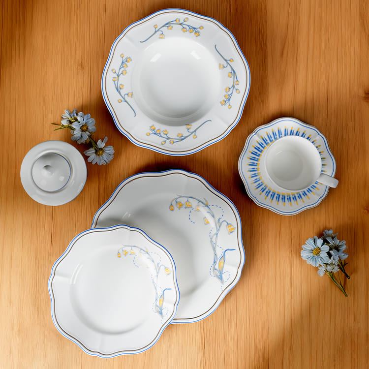 Lily of the Valley Fine Porcelain Dinnerware Set (1)