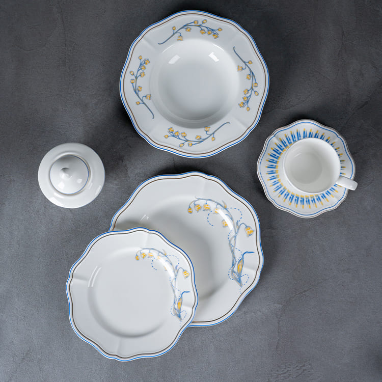 Lily of the Valley Fine Porcelain Dinnerware Set (3)