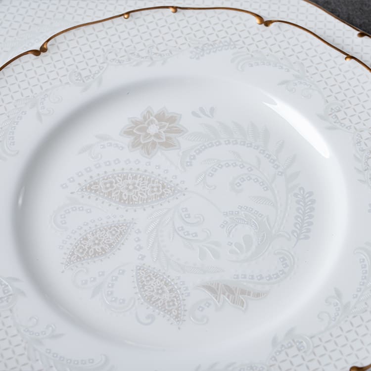 Luxury Floral Bone China Dinnerware Set (6)