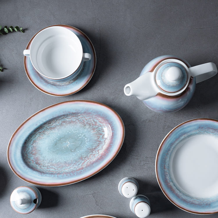 Nebula Glow Luxury Porcelain Tableware Set (3)