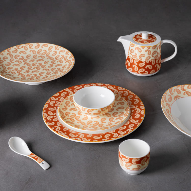 Paisley Print Dinnerware Fine Porcelain (5)