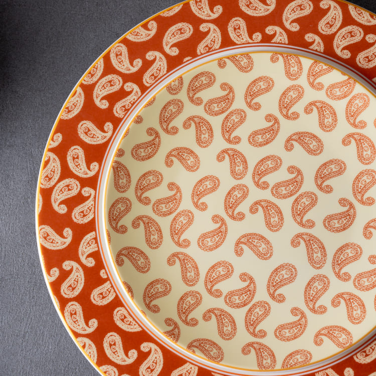 Paisley Print Dinnerware Fine Porcelain (6)