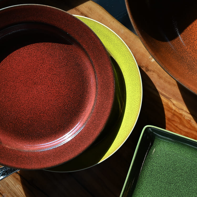 Seasonal Glazed Dinner Plates (2)