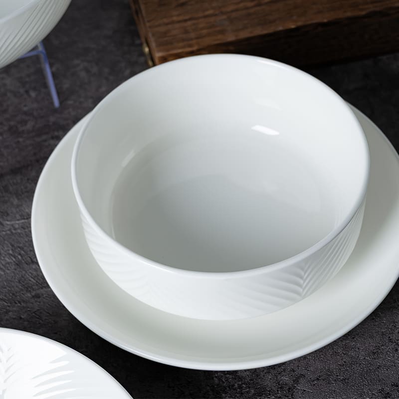 White Stackable Cereal Bowls (1)