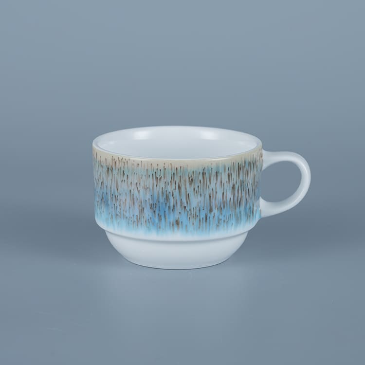 Blue Nova Royal White Porcelain Cups (1)