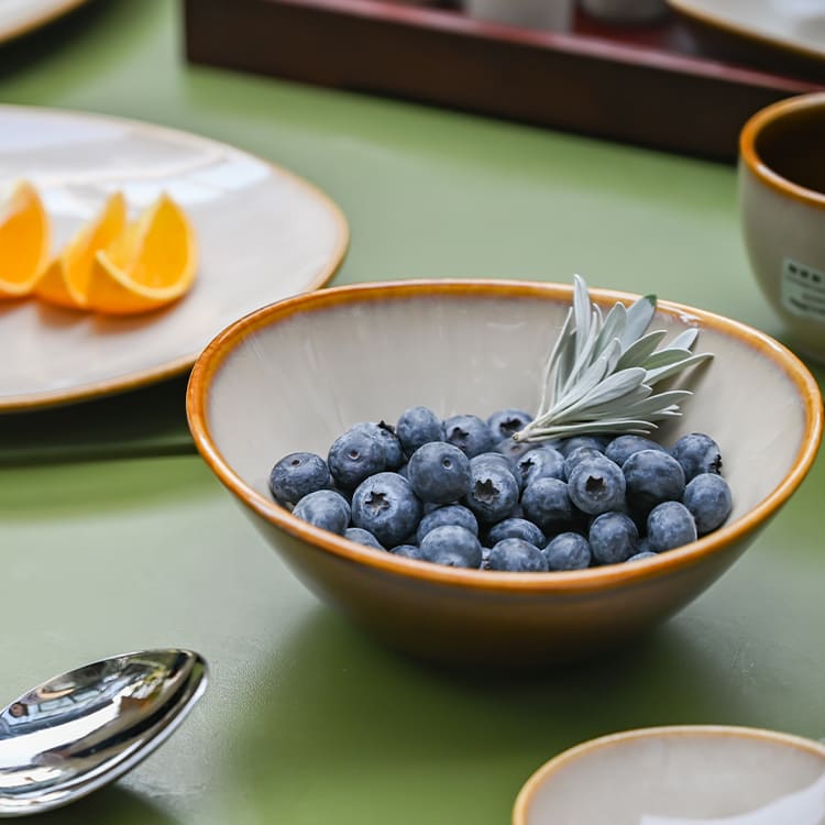 Caramel Brown Serving Bowl (2)