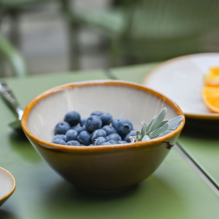 Caramel Brown Serving Bowl (4)