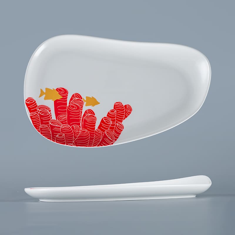 Placa retangular branca irregular com padrão coral (3)