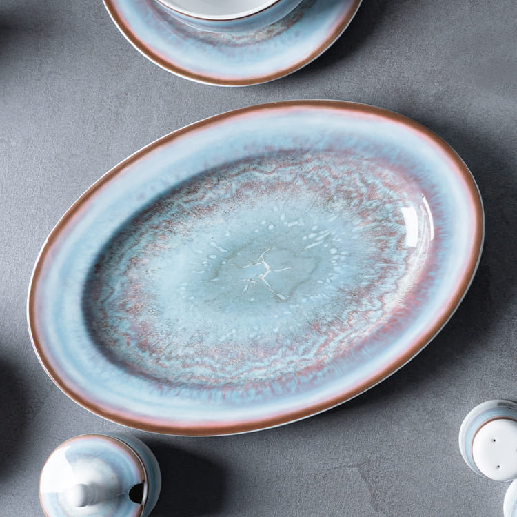 Plato ovalado para cena Nebula Glow (2)