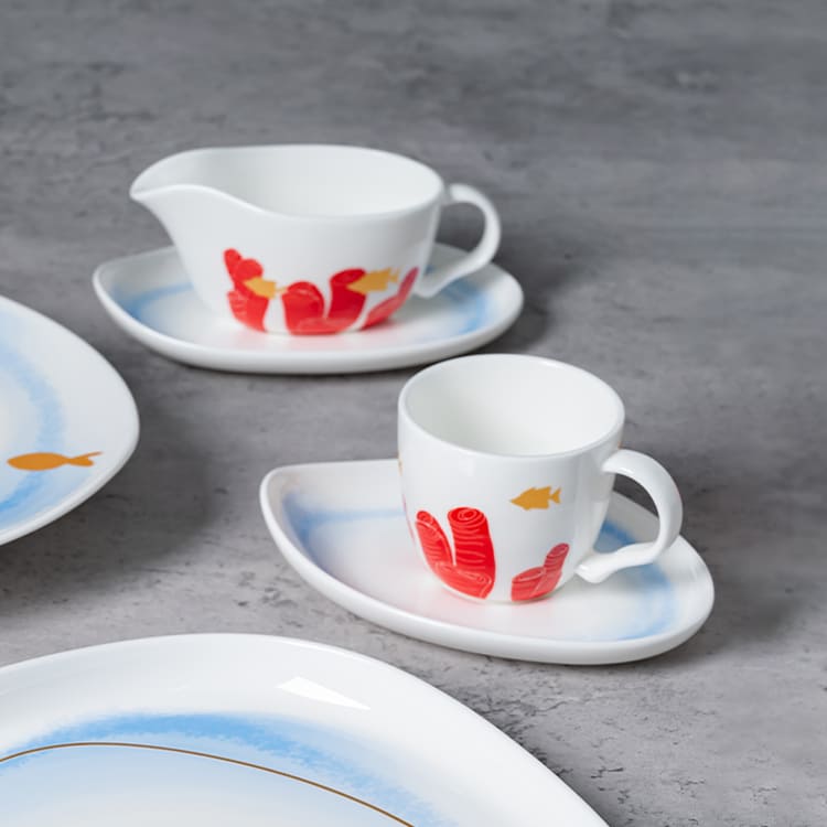 Conjunto exclusivo de xícara de café expresso com pires (1)