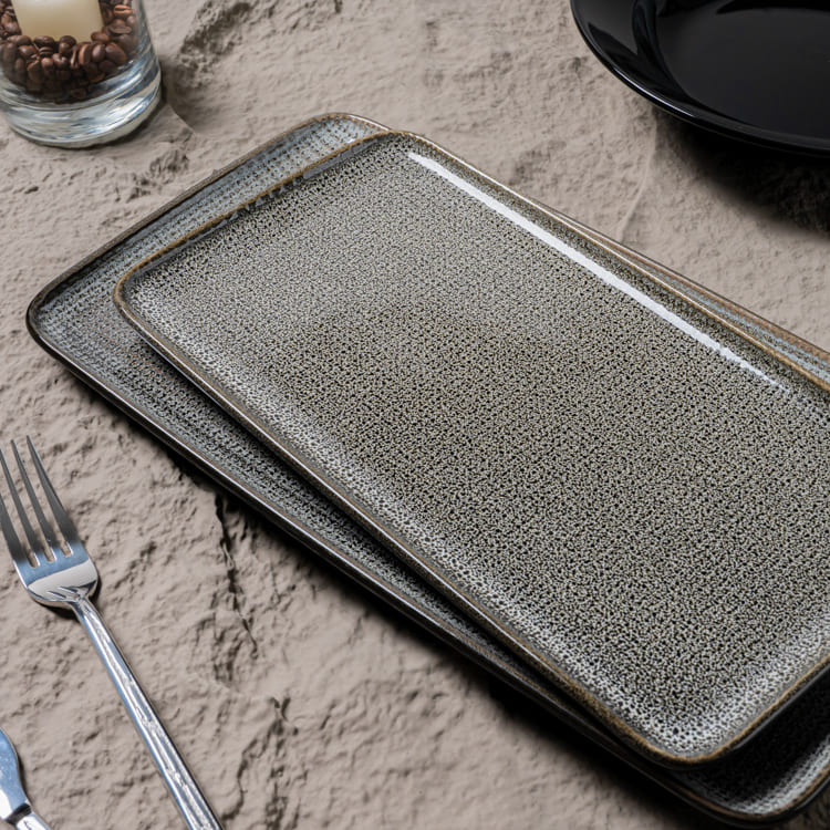 Grey Rectangle Serving Plate (1)