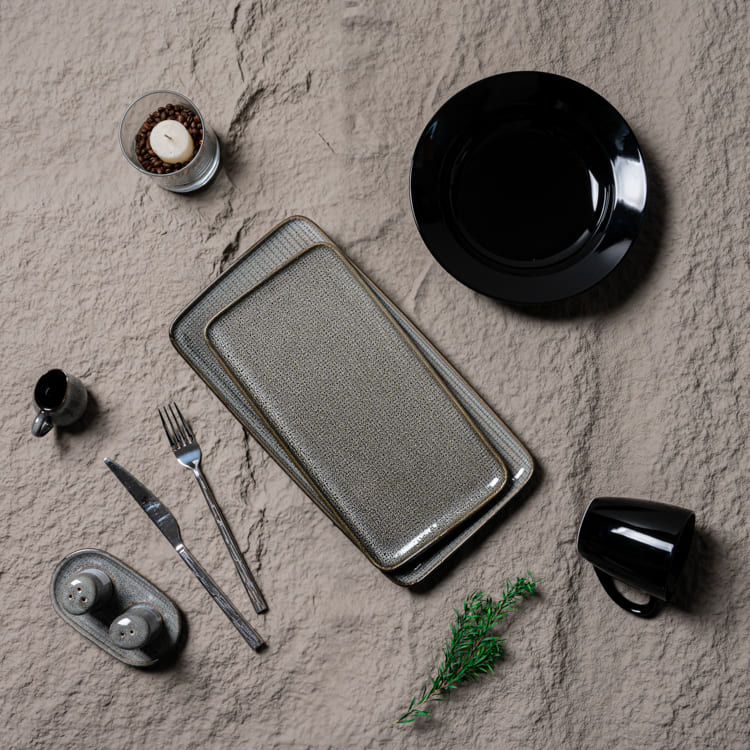 Grey Rectangle Serving Plate (4)