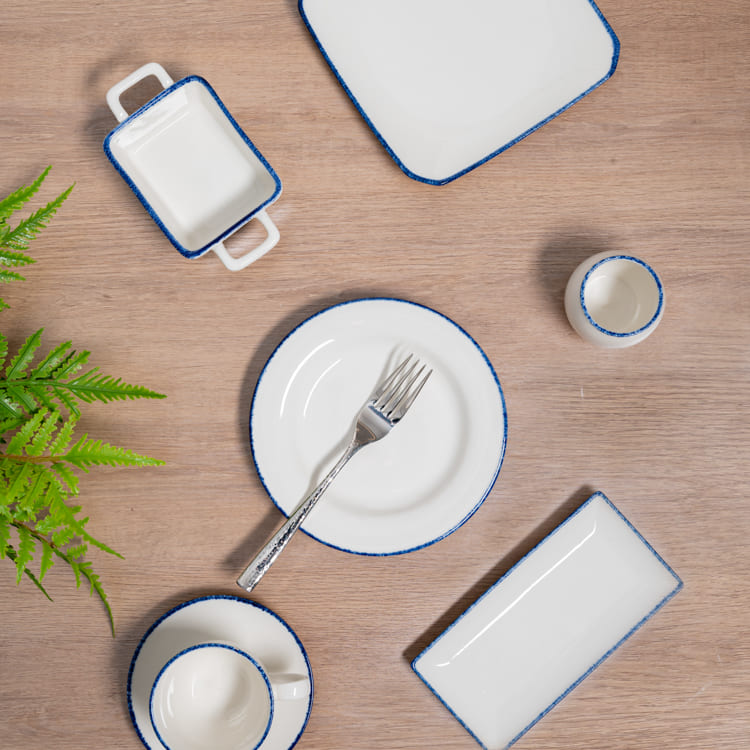 White Round Porcelain Dinner Plate (1)