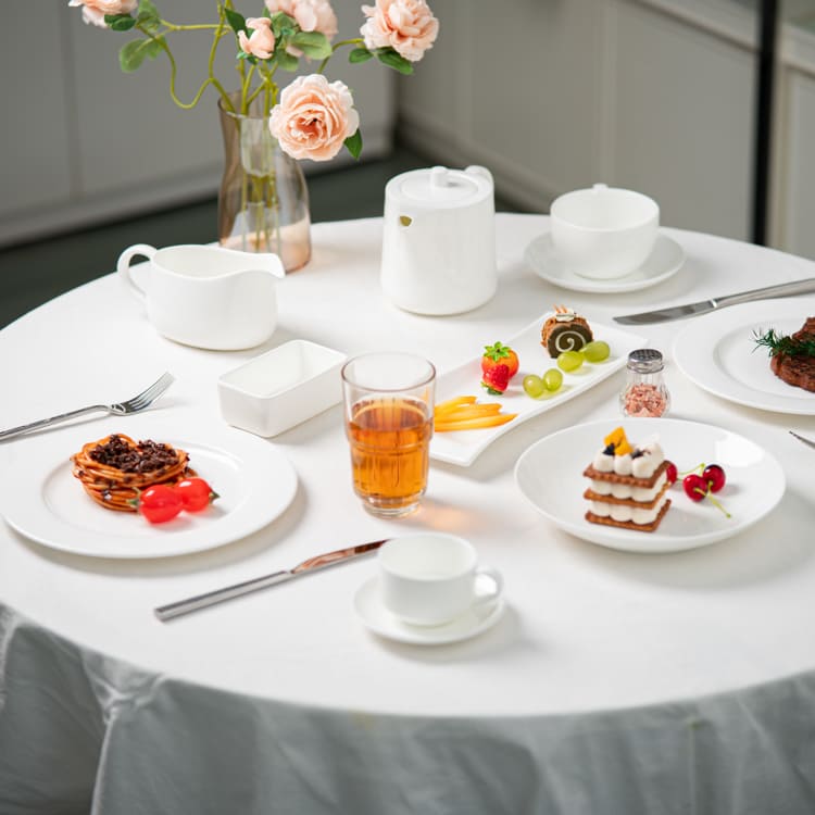 Fine Porcelain Teapot and Cup Set (3)