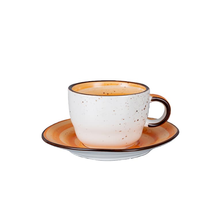 Porcelain 200ml 250ml Cup with Saucer (4)
