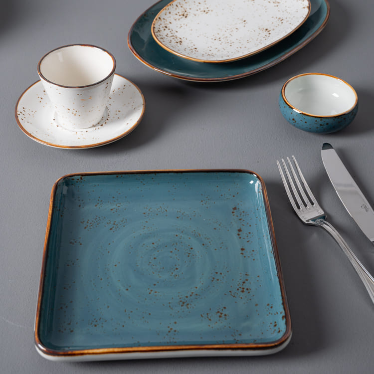 Porcelain Square Coup Plate (1)