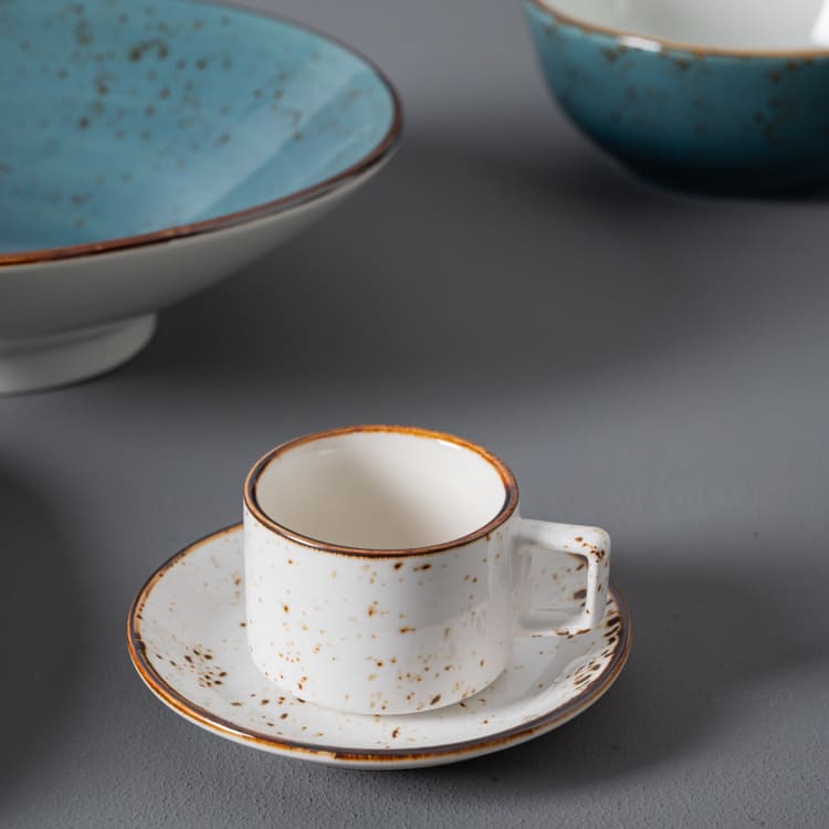 Speckled Porcelain Coffee Cup & Pires (1)