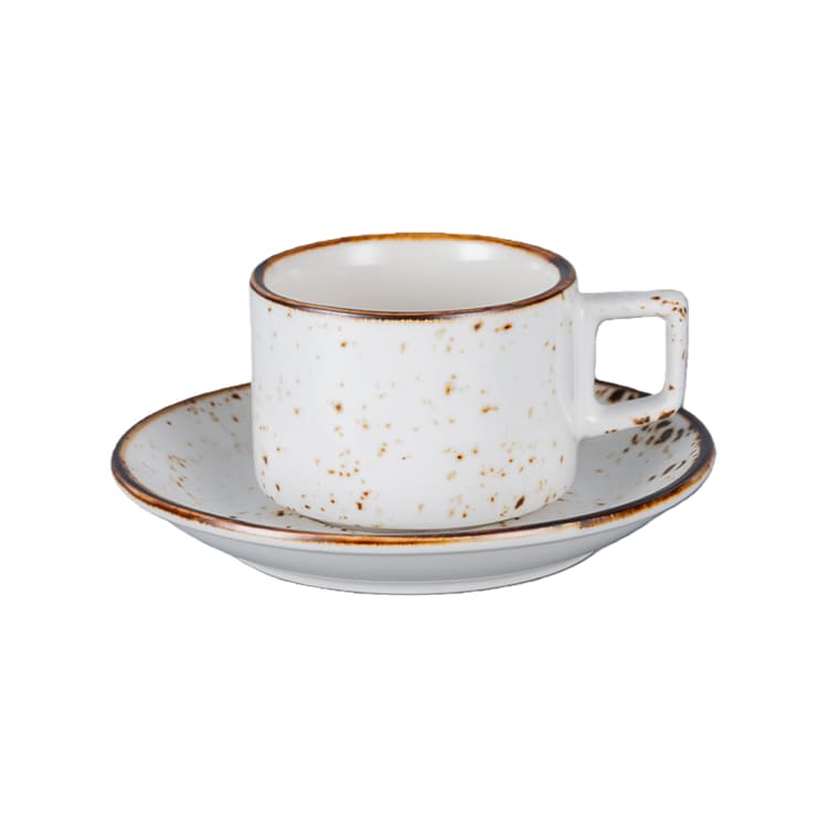 Speckled Porcelain Coffee Cup & Pires (9)