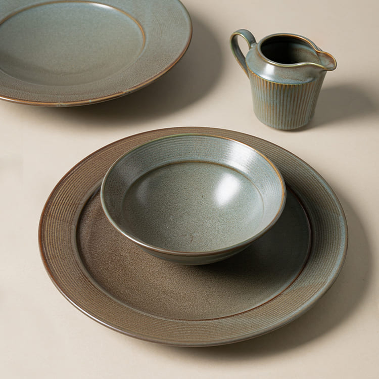 Gray Sand Glazed Porcelain Bowl (2)