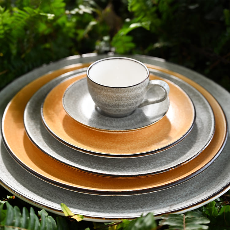 Reactive Glaze Matte Dinner Plates (2)