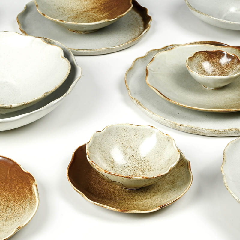 Reactive Glaze Porcelain Dinner Plates (1)