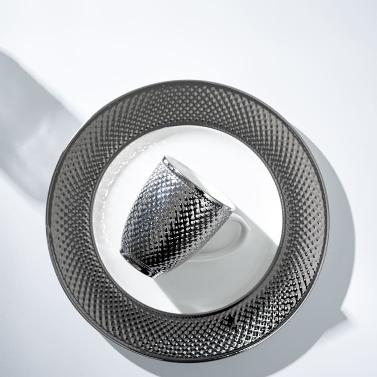 Bone China Tableware with Silver Electroplating (2)