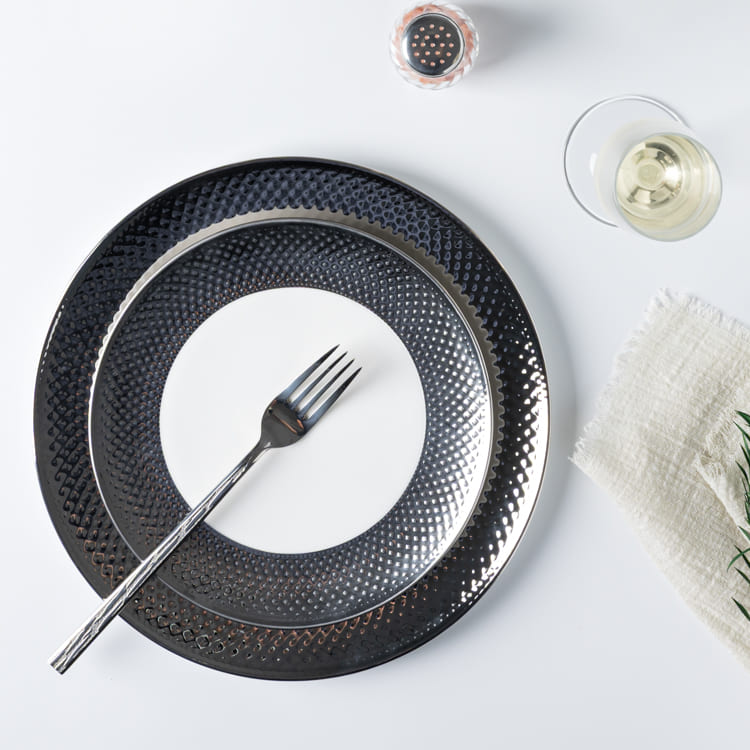 Bone China Tableware with Silver Electroplating (6)