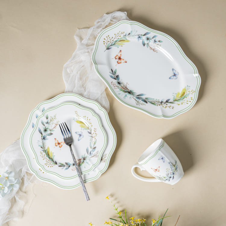 Butterfly Garden Fine Porcelain Dinnerware Set (1)