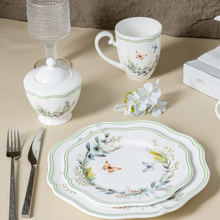 Butterfly Garden Fine Porcelain Dinnerware Set (3)