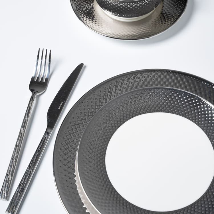 Silver Dinner Plate with Electroplated Finish (3)