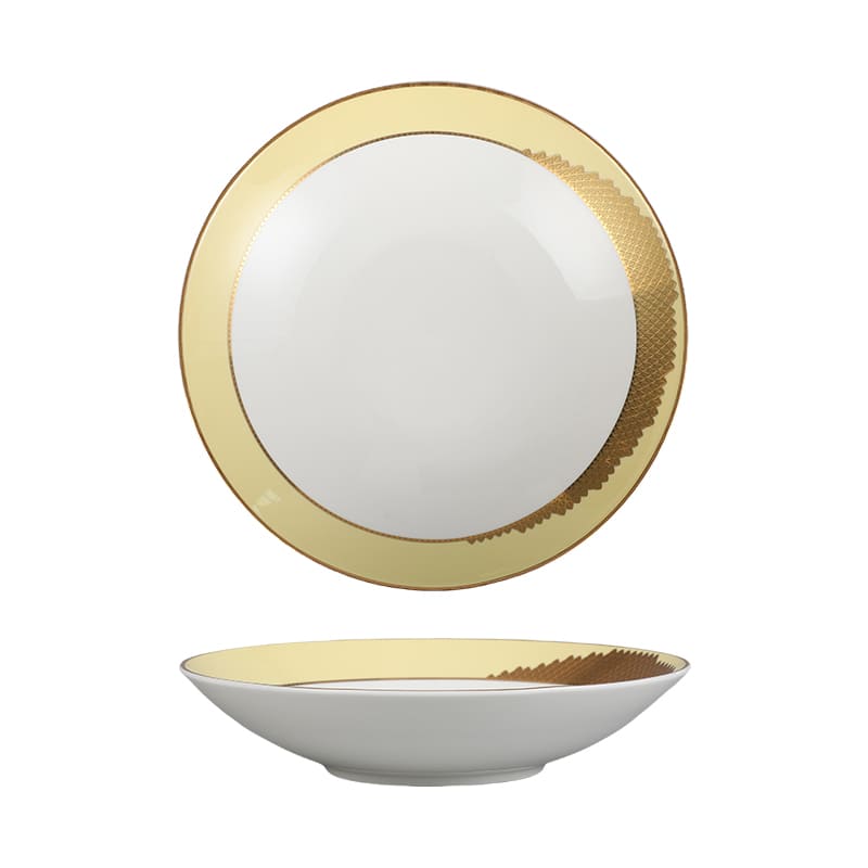 Black Gold Bone China Dinnerware Set (2)