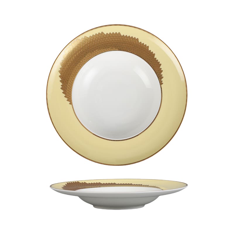 Black Gold Bone China Dinnerware Set (3)