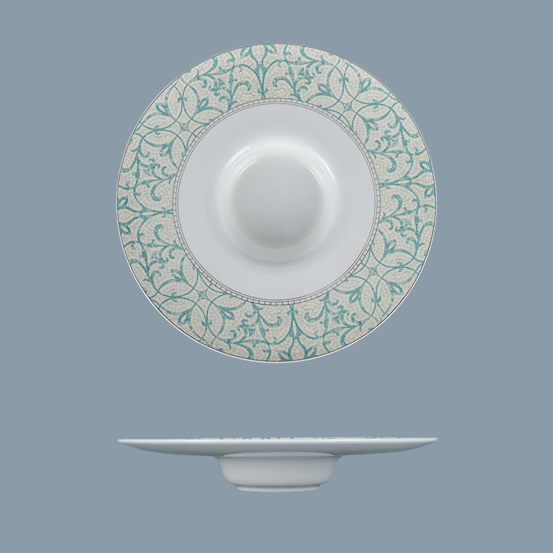Coral Murmur Wide Rim Pasta Bowl